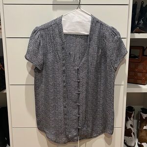 Joie front tie blouse